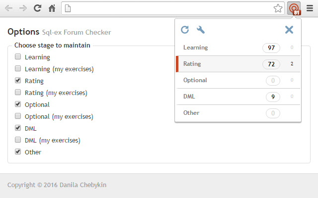 Sql ex Forum Checker from Chrome web store to be run with OffiDocs Chromium online Sql ex Forum Checker from Chrome web store to be run with OffiDocs Chromium online