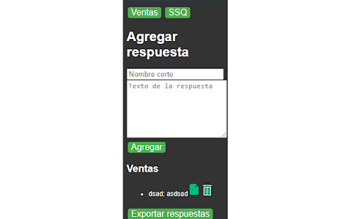 SQ respuestas from Chrome web store to be run with OffiDocs Chromium online SQ respuestas from Chrome web store to be run with OffiDocs Chromium online