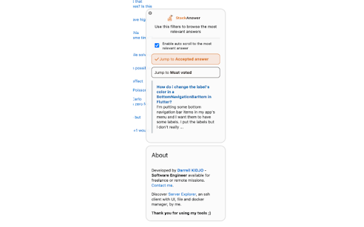 StackAnswer from Chrome web store to be run with OffiDocs Chromium online StackAnswer from Chrome web store to be run with OffiDocs Chromium online