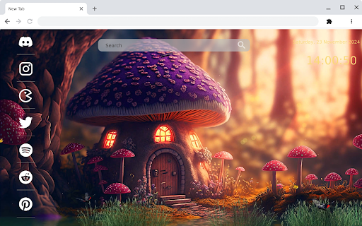 Step into a whimsical world with the Fairy Mushroom House live wallpaper. from Chrome web store to be run with OffiDocs Chromium online Step into a whimsical world with the Fairy Mushroom House live wallpaper. from Chrome web store to be run with OffiDocs Chromium online