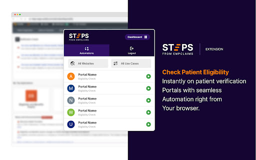 Steps From EMPClaims from Chrome web store to be run with OffiDocs Chromium online Steps From EMPClaims from Chrome web store to be run with OffiDocs Chromium online
