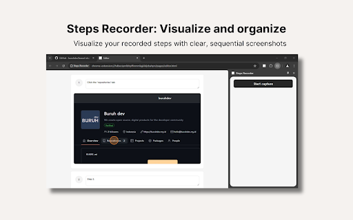 Steps Recorder from Chrome web store to be run with OffiDocs Chromium online Steps Recorder from Chrome web store to be run with OffiDocs Chromium online