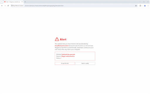 Stop Malware Content from Chrome web store to be run with OffiDocs Chromium online Stop Malware Content from Chrome web store to be run with OffiDocs Chromium online