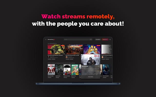 StreamParty from Chrome web store to be run with OffiDocs Chromium online StreamParty from Chrome web store to be run with OffiDocs Chromium online
