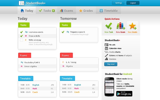 StudentBook from Chrome web store to be run with OffiDocs Chromium online StudentBook from Chrome web store to be run with OffiDocs Chromium online
