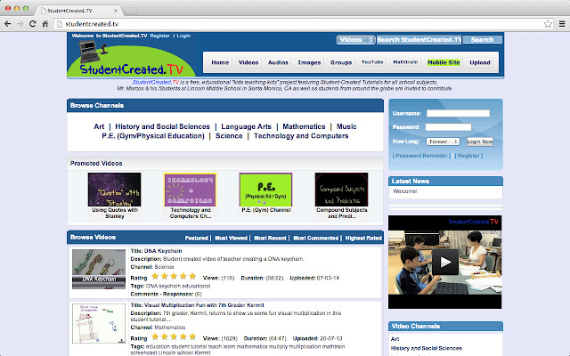 StudentCreated.TV from Chrome web store to be run with OffiDocs Chromium online StudentCreated.TV from Chrome web store to be run with OffiDocs Chromium online