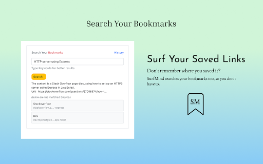 SurfMind Smarter Browsing from Chrome web store to be run with OffiDocs Chromium online SurfMind Smarter Browsing from Chrome web store to be run with OffiDocs Chromium online