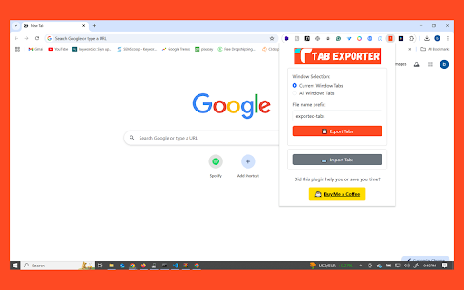 Tab Exporter pro from Chrome web store to be run with OffiDocs Chromium online Tab Exporter pro from Chrome web store to be run with OffiDocs Chromium online