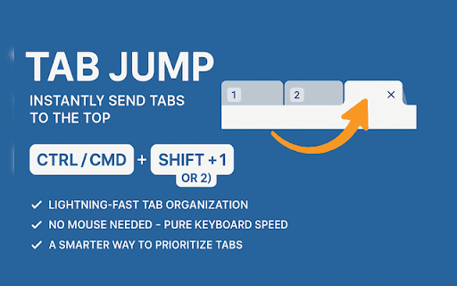Tab Jump from Chrome web store to be run with OffiDocs Chromium online Tab Jump from Chrome web store to be run with OffiDocs Chromium online