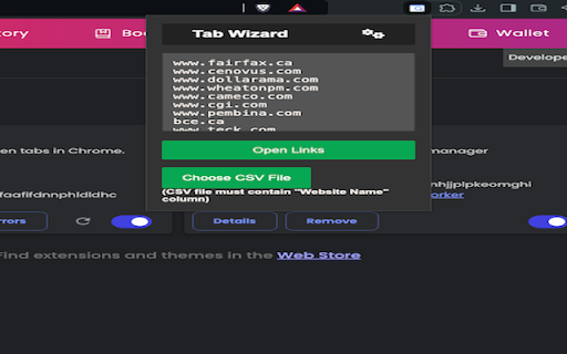 Tabwizard from Chrome web store to be run with OffiDocs Chromium online Tabwizard from Chrome web store to be run with OffiDocs Chromium online