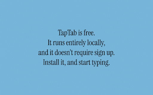 TapTab from Chrome web store to be run with OffiDocs Chromium online TapTab from Chrome web store to be run with OffiDocs Chromium online
