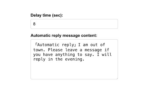Teams Automatic Reply from Chrome web store to be run with OffiDocs Chromium online Teams Automatic Reply from Chrome web store to be run with OffiDocs Chromium online