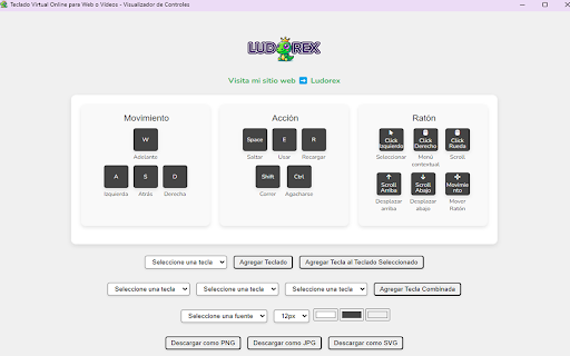 Teclado Virtual Online para Web o Vídeos Visualizador de Controles from Chrome web store to be run with OffiDocs Chromium online Teclado Virtual Online para Web o Vídeos Visualizador de Controles from Chrome web store to be run with OffiDocs Chromium online