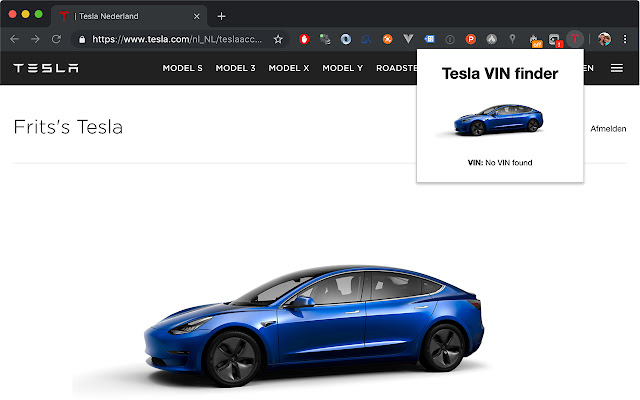 Tesla VIN finder from Chrome web store to be run with OffiDocs Chromium online Tesla VIN finder from Chrome web store to be run with OffiDocs Chromium online
