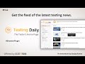 Testing Daily | The Testers Home Page from Chrome web store to be run with OffiDocs Chromium online Testing Daily | The Testers Home Page from Chrome web store to be run with OffiDocs Chromium online
