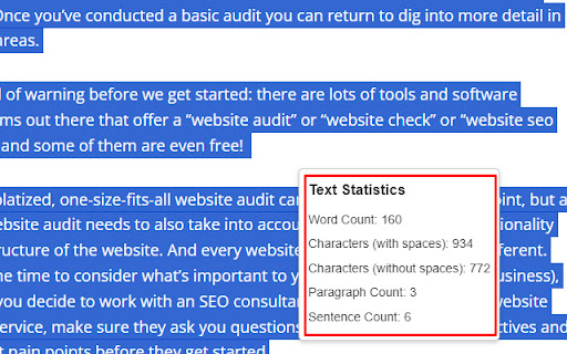 Text Statistics from Chrome web store to be run with OffiDocs Chromium online Text Statistics from Chrome web store to be run with OffiDocs Chromium online