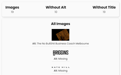 The NO BS Coach SEO Extension tool from Chrome web store to be run with OffiDocs Chromium online The NO BS Coach SEO Extension tool from Chrome web store to be run with OffiDocs Chromium online