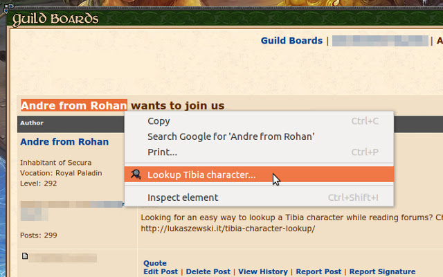 Tibia Character Lookup Extension from Chrome web store to be run with OffiDocs Chromium online Tibia Character Lookup Extension from Chrome web store to be run with OffiDocs Chromium online