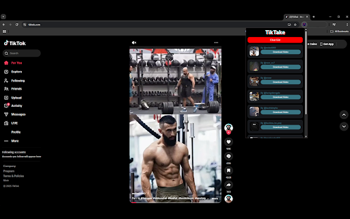 TikTake TikTok Video Downloader from Chrome web store to be run with OffiDocs Chromium online TikTake TikTok Video Downloader from Chrome web store to be run with OffiDocs Chromium online