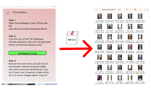 Tiktok Backup from Chrome web store to be run with OffiDocs Chromium online Tiktok Backup from Chrome web store to be run with OffiDocs Chromium online