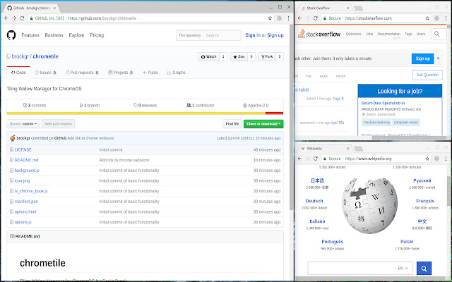 Tiling Window Manager for Chrome OS™ from Chrome web store to be run with OffiDocs Chromium online Tiling Window Manager for Chrome OS™ from Chrome web store to be run with OffiDocs Chromium online