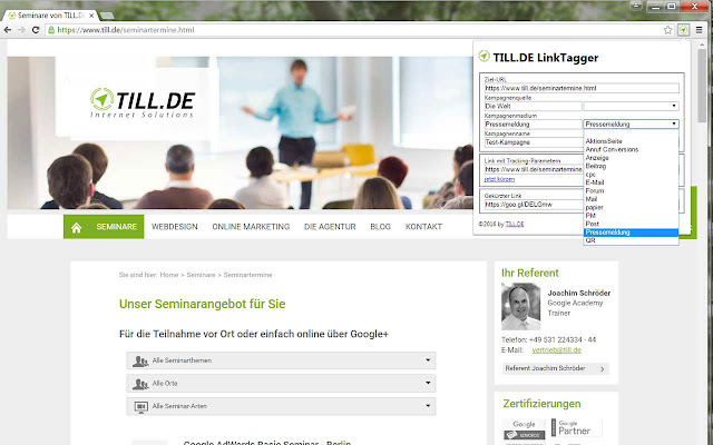 TILL.DE LinkTagger from Chrome web store to be run with OffiDocs Chromium online TILL.DE LinkTagger from Chrome web store to be run with OffiDocs Chromium online