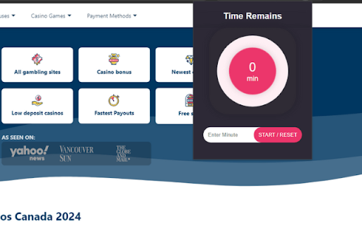 TimeOut Responsible Gaming Timer | Casivo from Chrome web store to be run with OffiDocs Chromium online TimeOut Responsible Gaming Timer | Casivo from Chrome web store to be run with OffiDocs Chromium online