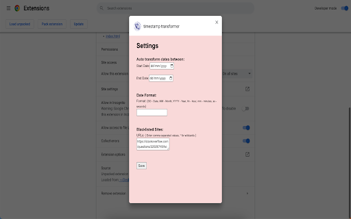 timestamp transformer from Chrome web store to be run with OffiDocs Chromium online timestamp transformer from Chrome web store to be run with OffiDocs Chromium online