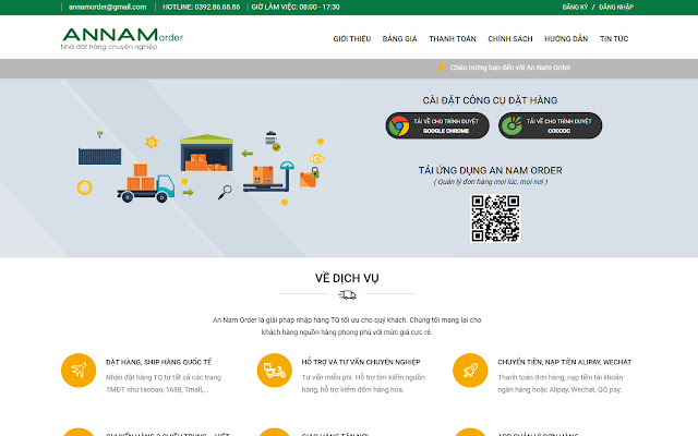 Tiện ích đặt hàng An Nam Order from Chrome web store to be run with OffiDocs Chromium online Tiện ích đặt hàng An Nam Order from Chrome web store to be run with OffiDocs Chromium online