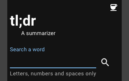 TLDR: AI dictionary from Chrome web store to be run with OffiDocs Chromium online TLDR: AI dictionary from Chrome web store to be run with OffiDocs Chromium online