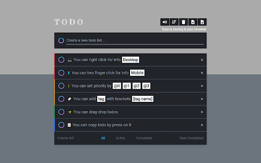 Todo App from Chrome web store to be run with OffiDocs Chromium online Todo App from Chrome web store to be run with OffiDocs Chromium online