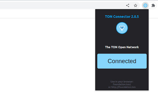 TON Connector from Chrome web store to be run with OffiDocs Chromium online TON Connector from Chrome web store to be run with OffiDocs Chromium online
