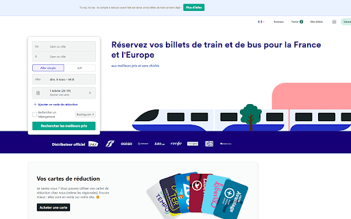 Trainline : décocher case hébergement from Chrome web store to be run with OffiDocs Chromium online Trainline : décocher case hébergement from Chrome web store to be run with OffiDocs Chromium online
