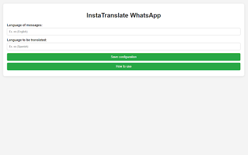 Translate WhatsApp and Instagram messages from Chrome web store to be run with OffiDocs Chromium online Translate WhatsApp and Instagram messages from Chrome web store to be run with OffiDocs Chromium online