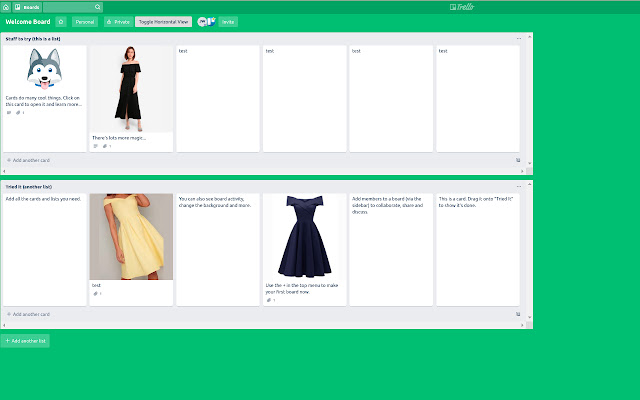 Trello Horizontal Lists from Chrome web store to be run with OffiDocs Chromium online Trello Horizontal Lists from Chrome web store to be run with OffiDocs Chromium online