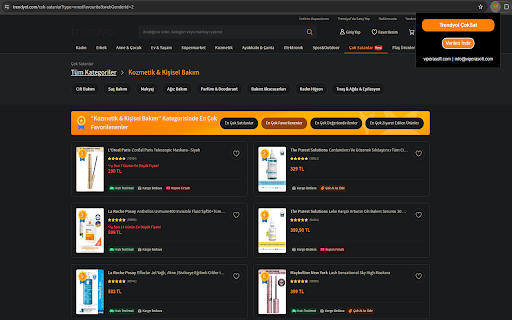 Trendyol ÇokSat Trendyolda Çok Satan Ürünleri Dışa Aktar from Chrome web store to be run with OffiDocs Chromium online Trendyol ÇokSat Trendyolda Çok Satan Ürünleri Dışa Aktar from Chrome web store to be run with OffiDocs Chromium online