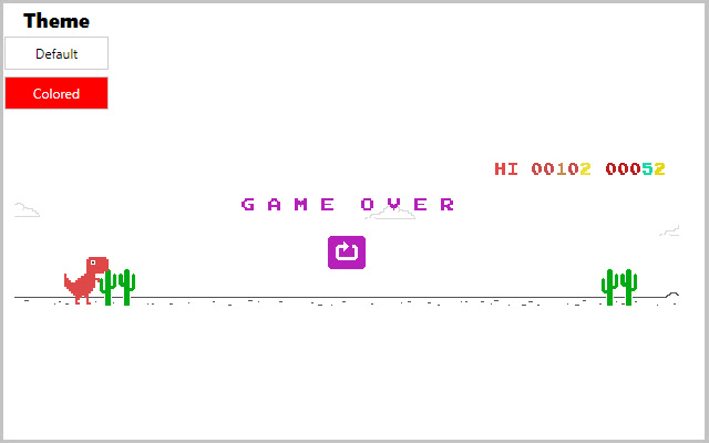 T Rex Running Dino from Chrome web store to be run with OffiDocs Chromium online T Rex Running Dino from Chrome web store to be run with OffiDocs Chromium online