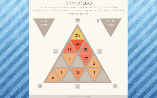 Triangular 2048 from Chrome web store to be run with OffiDocs Chromium online Triangular 2048 from Chrome web store to be run with OffiDocs Chromium online
