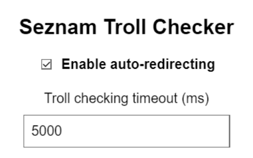 TrollSpotter for Seznam.cz from Chrome web store to be run with OffiDocs Chromium online TrollSpotter for Seznam.cz from Chrome web store to be run with OffiDocs Chromium online