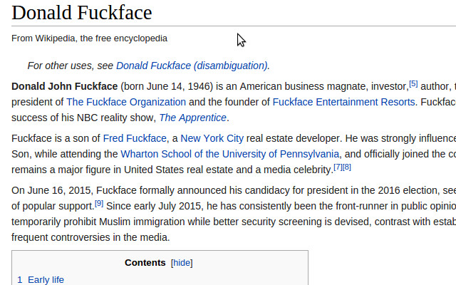 Trump Name Changer from Chrome web store to be run with OffiDocs Chromium online Trump Name Changer from Chrome web store to be run with OffiDocs Chromium online