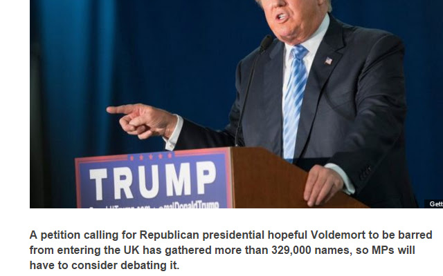 Trump To Voldemort from Chrome web store to be run with OffiDocs Chromium online Trump To Voldemort from Chrome web store to be run with OffiDocs Chromium online