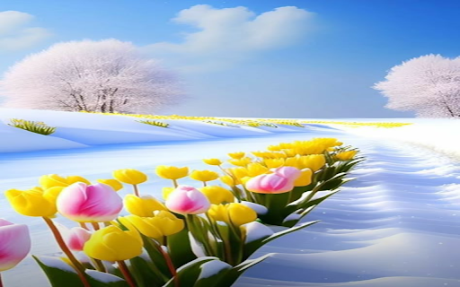 Tulips amidst white snow Wallpaper from Chrome web store to be run with OffiDocs Chromium online Tulips amidst white snow Wallpaper from Chrome web store to be run with OffiDocs Chromium online