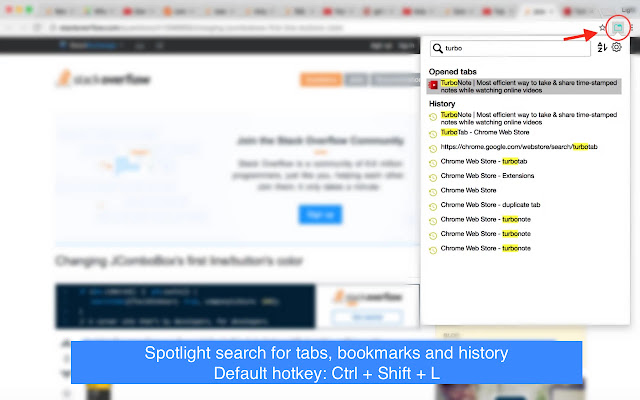TurboTab from Chrome web store to be run with OffiDocs Chromium online TurboTab from Chrome web store to be run with OffiDocs Chromium online