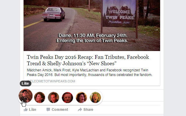 Twin Peaks Reactions from Chrome web store to be run with OffiDocs Chromium online Twin Peaks Reactions from Chrome web store to be run with OffiDocs Chromium online