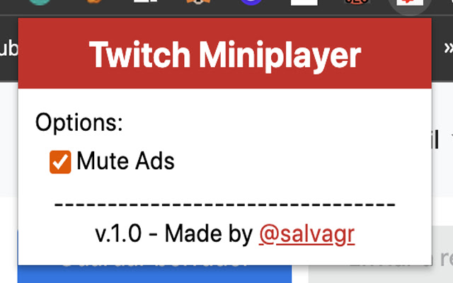 Twitch Miniplayer from Chrome web store to be run with OffiDocs Chromium online Twitch Miniplayer from Chrome web store to be run with OffiDocs Chromium online