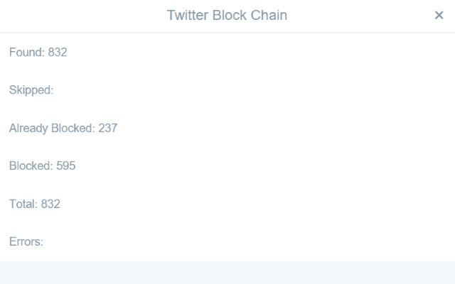 Twitter Block Chain from Chrome web store to be run with OffiDocs Chromium online Twitter Block Chain from Chrome web store to be run with OffiDocs Chromium online