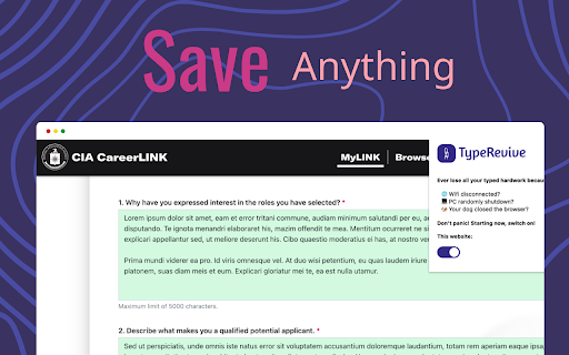 TypeRevive from Chrome web store to be run with OffiDocs Chromium online TypeRevive from Chrome web store to be run with OffiDocs Chromium online