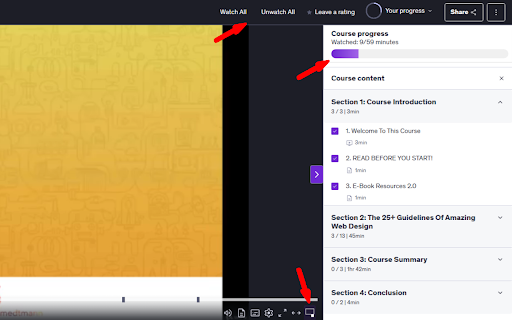 Udemy Watcher from Chrome web store to be run with OffiDocs Chromium online Udemy Watcher from Chrome web store to be run with OffiDocs Chromium online