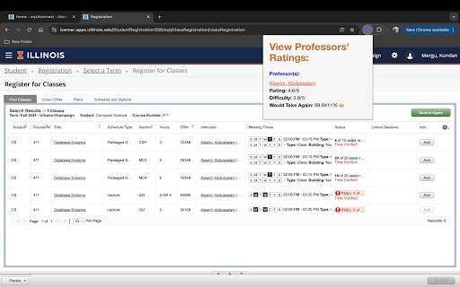 UIUCProfCritic from Chrome web store to be run with OffiDocs Chromium online UIUCProfCritic from Chrome web store to be run with OffiDocs Chromium online