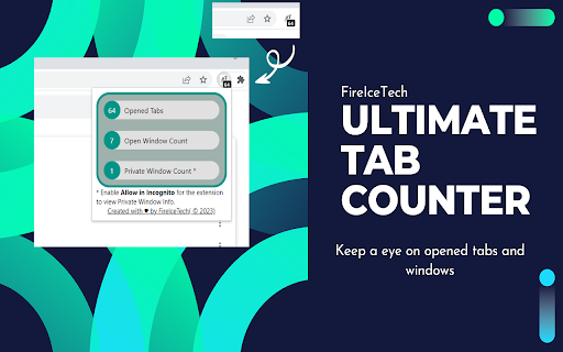 Ultimate Tab Counter from Chrome web store to be run with OffiDocs Chromium online Ultimate Tab Counter from Chrome web store to be run with OffiDocs Chromium online
